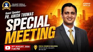 CKCA Special Service with Pastor Anish Thomas - August 19  2026