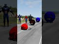 Big & Small Moon Monster Cars vs water vs batman vs spider-man vs capitan america - BeamNG.Drive