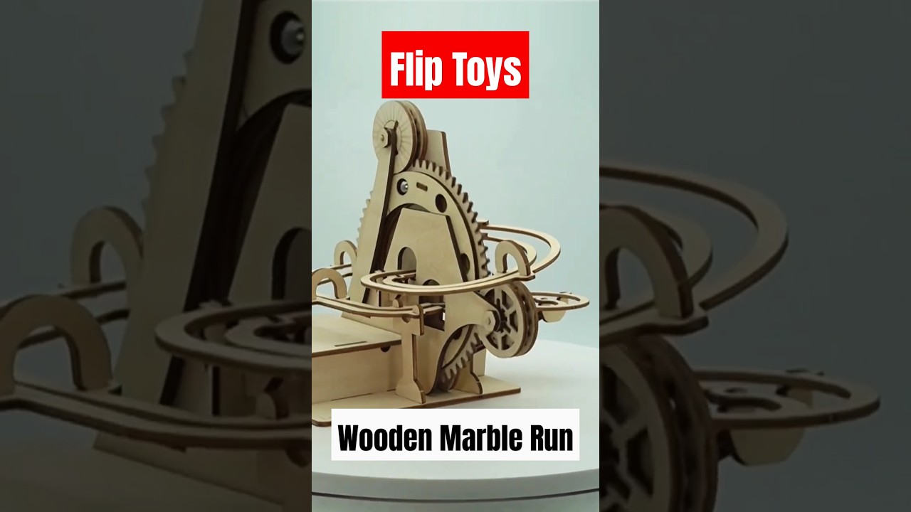 It's called the Wooden Marble Run!  |  www.fliptoys.ca  |  