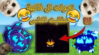 مقلبت الناس و صرت فاكهة مع لوف 😂 مقلب قلتش الاختفاء 🤡 بلوكس فروت \/ blox fruit