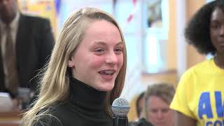 Full Student Town Hall Meeting - Middle School Students 12-5-18 News