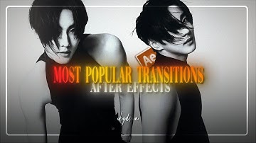 the 5 most popular transitions tutorial || after effects