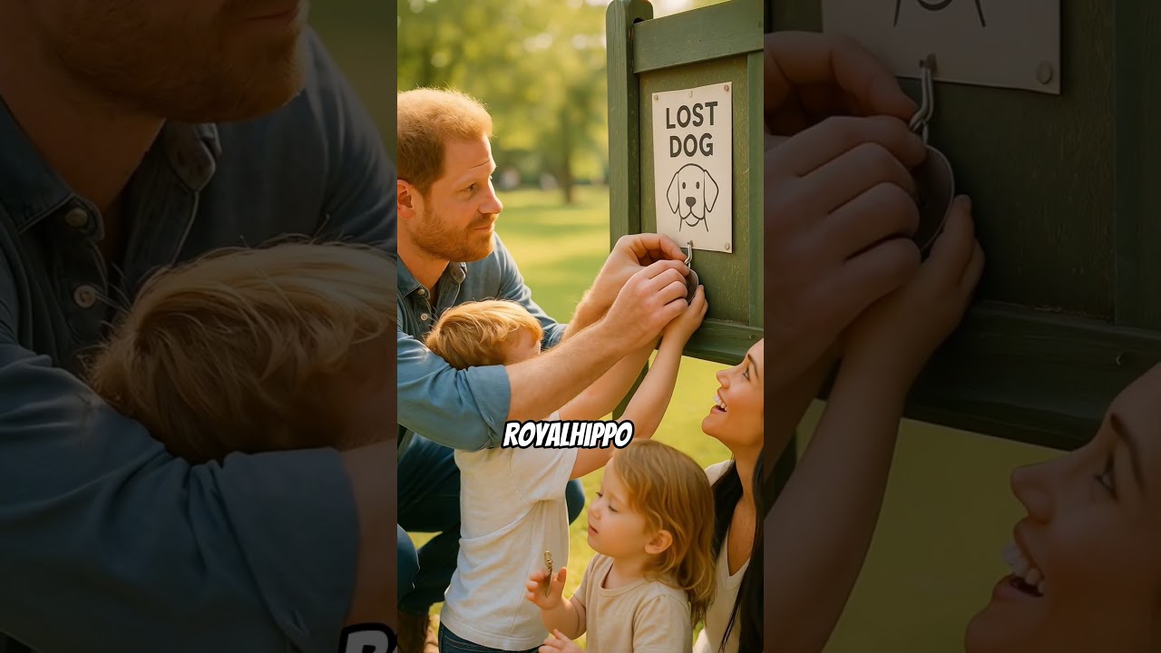 Prince Harry and kids find a lost dog tag 