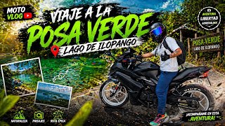 Ruta a la Posa Verde 💚 El Paraíso Escondido del Lago de Ilopango | Moto Vlog