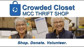 Crowded Closet --- Shop.  Donate.  Volunteer.