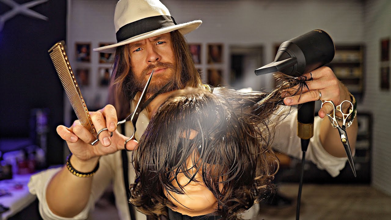 [ASMR]✂️ LUXURY 1 hour Hot Towel Haircut (for sleep) ✂️ [4K]