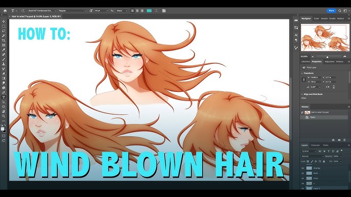 How to Draw Anime Hair Blowing in the Wind - AnimeOutline