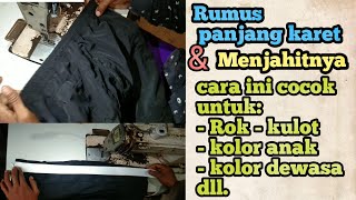 🔴 Cara Menentukan Ukuran & Menjahit Karet Pinggang Celana Kolor