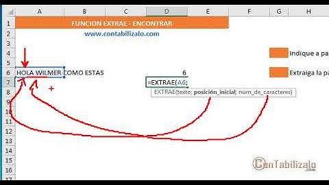 Función EXTRAE y ENCONTRAR  Excel -  Encuentra y corta una palabra dentro de una cadena texto
