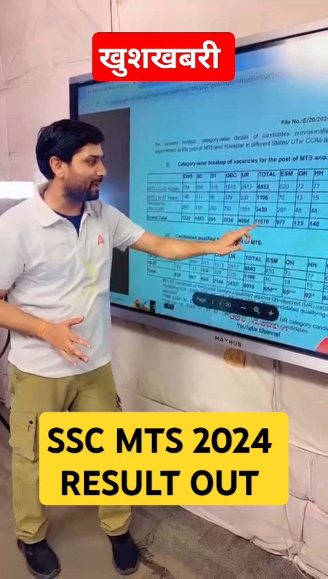 SSC MTS 2024 | Result Out!! #shorts #trending #viralvideo #mtsresult