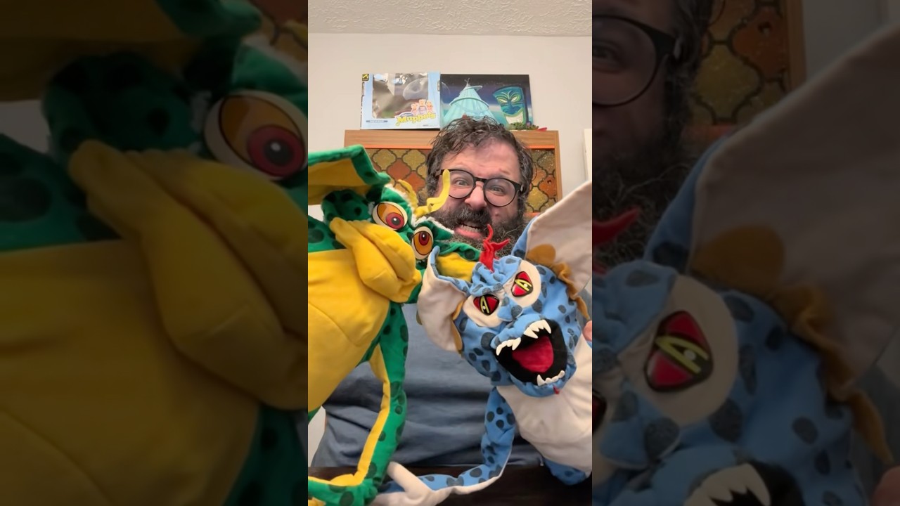 Редкая двусторонняя плюшевая игрушка Могвай-Гремлин из «Гремлинов 2»! 