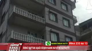 İki̇nci̇ Kattan Aşaği Düşen Kadin Hayatini Kaybetti̇ü