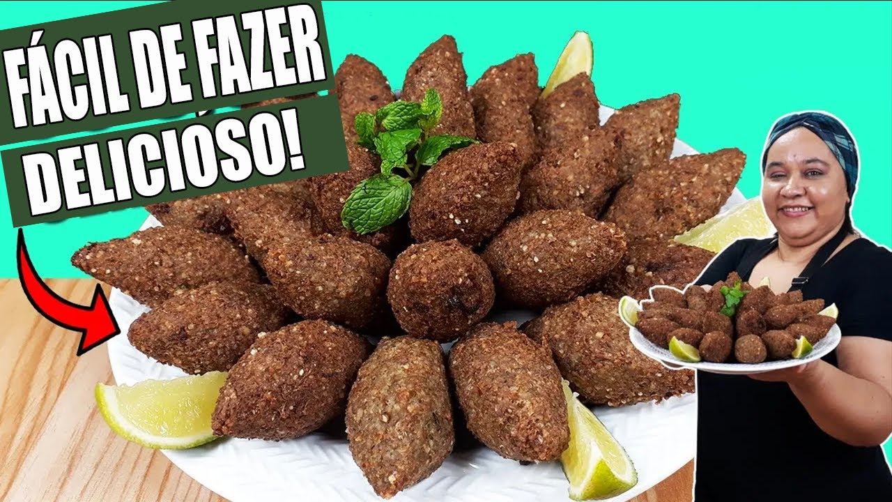 QUIBE Salgado Tamanho Lanchonete Passo a Passo Completo !! Cozinha sem misterio