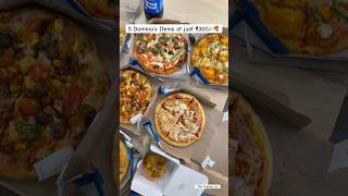 #ad ₹300 Mein 5 Domino’s Item🤩🍕Details In Comment🤑 Use Code - SUN1198 & get 40% off #dominospizza