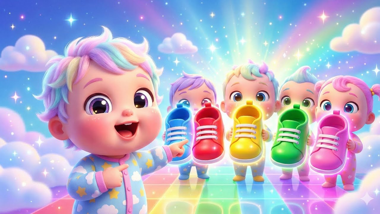 Magic Color Shoes 👟🌈 | Jump, Slide & Dance with Cute Babies | 