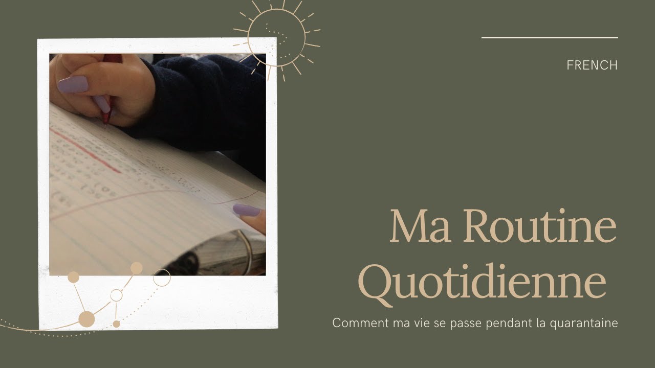 Ma Routine Quotidienne Youtube