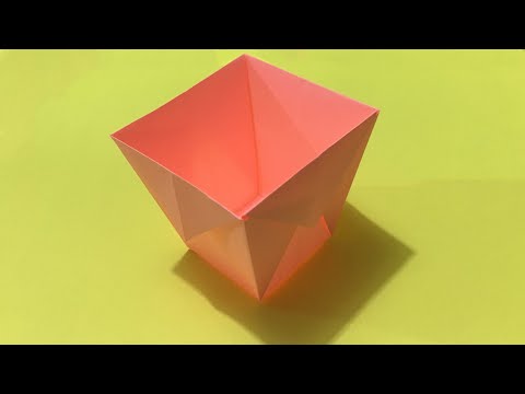 Origami Pot | How to Make Paper Box Very Easy | DIY Paper Plant Pot | DIY Craft Ideas 2020