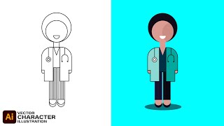 Vector Character Design from Basic Shapes in Adobe illustrator