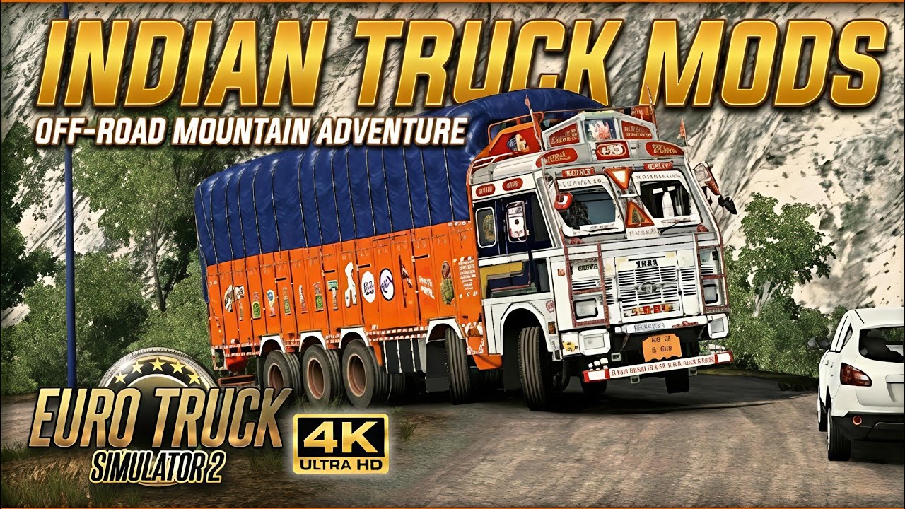 Narrow Hill Climb with Heavy Load! 🇮🇳 Indian Truck Simulator / @sksgaminggarage / @RVKGarage 