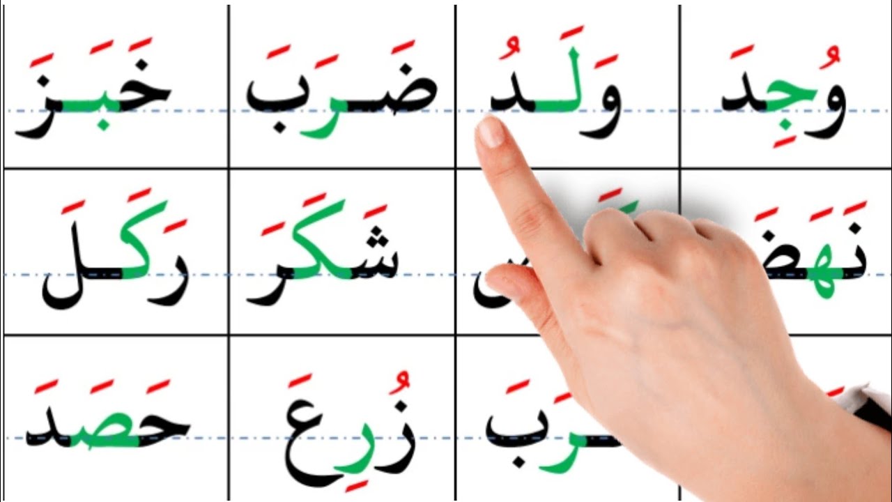 تعلم القراءة | درس قراءة كلمات مع الحركات arabic alphabet