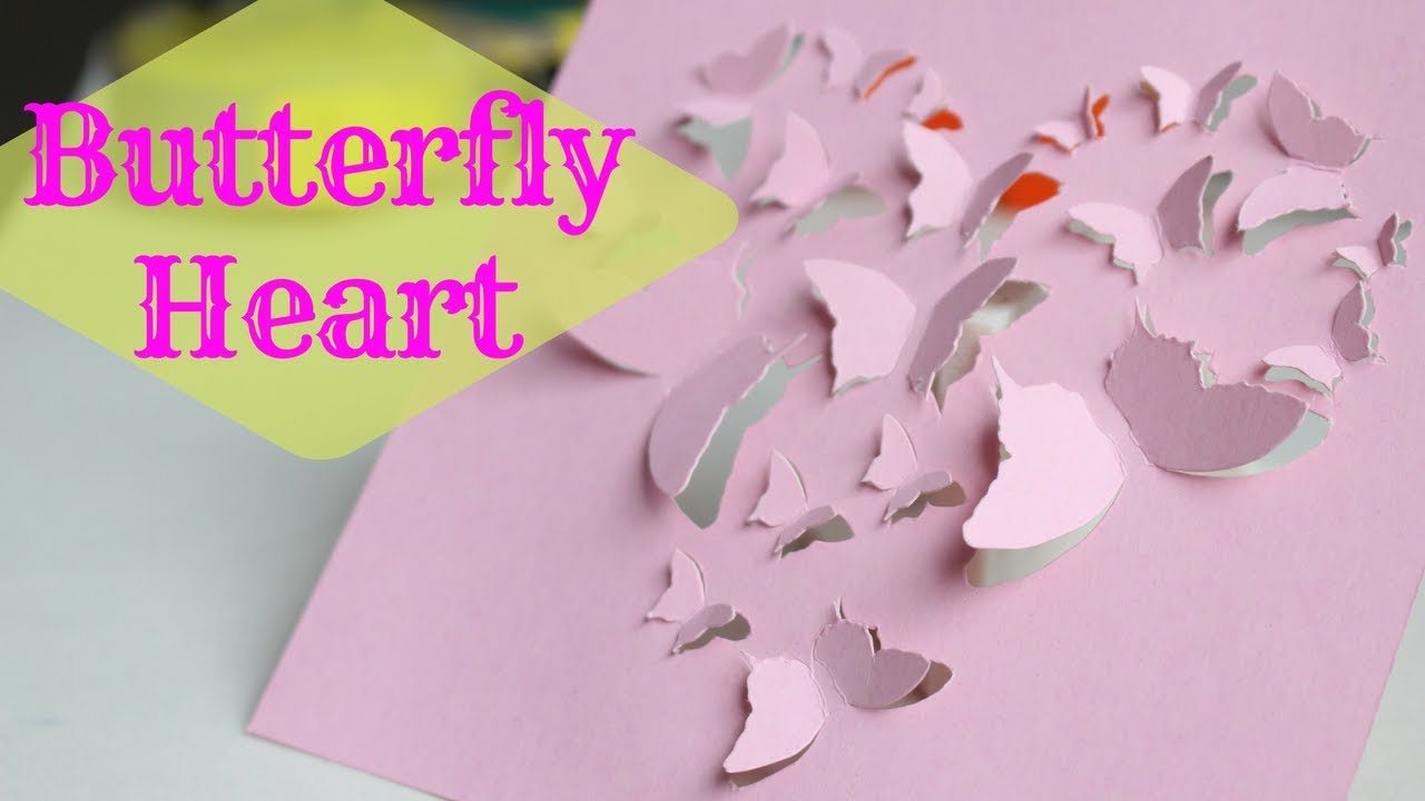 butterfly heart craft