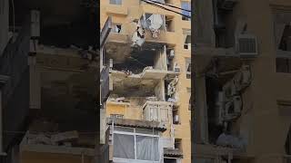 Χτύπημα του Ισραήλ σε πολυκατοικία της Βηρυτού (3)