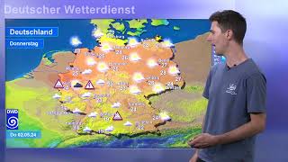 Thumbnail for 01.05.2024 Unwetterinformation - Deutscher Wetterdienst (DWD)