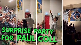 SQUASH. Paul Coll gets epic welcome party after becoming World #1