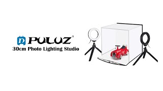 PULUZ 30cm Folding Portable Ring Light Photo Lighting Studio Shooting Tent Box Kit