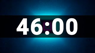 46 Minute Timer with Cool Upbeat Music for Kids, Chill Instrumental Countdown
