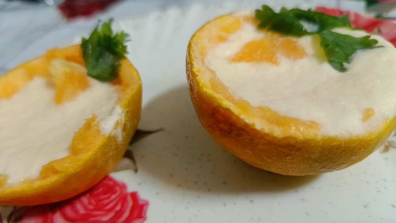 Orange posset - sweet tangy dessert 🍊