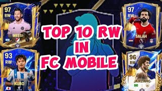 Top 10 RW in fc mobile ⚽🔥#fcmobile #fcmobile24 #fc24