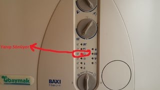 baymak kombi 60 derece ışığı yanıp sönüyor