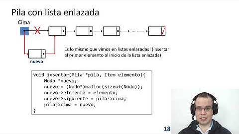 Pilas - Implementación con una lista enlazada