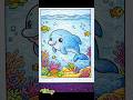 ASMR || Dolphins #coloring #coloringbook #painting #satisfying #shorts #usa #dolphins