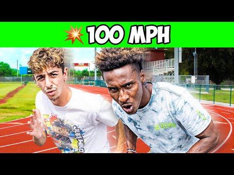 Racing the Worlds Fastest Athlete! (ft. Deestroying)