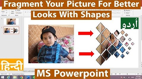 How to Fragment Photo With Shapes in PowerPoint | How to Fragment a Shape in PowerPoint