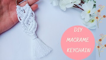 Diy Zigzag Macrame Keychain | How To Make a S Pattern Keychain Tutorial 🔑⛓️🤍