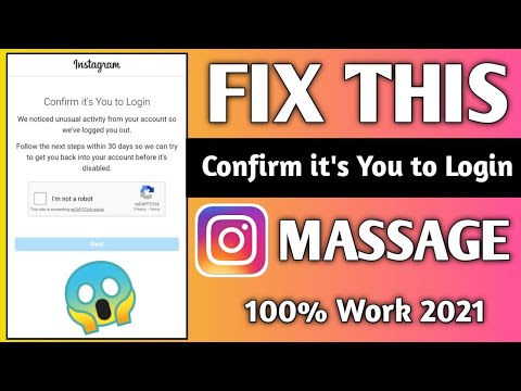 Confirm it's you to login Instagram 2021 | Instagram confirm it's you to login problem 2021