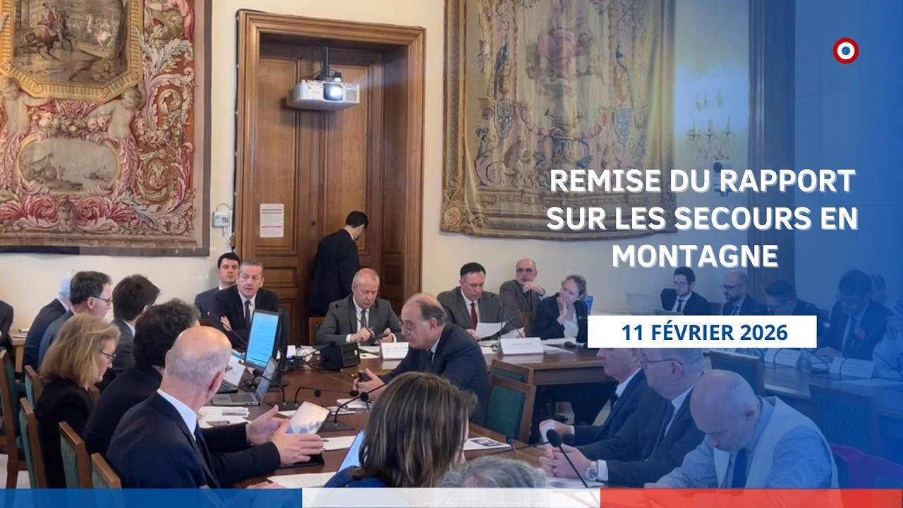 [Commission des Finances] Remise du rapport sur les secours en montagne