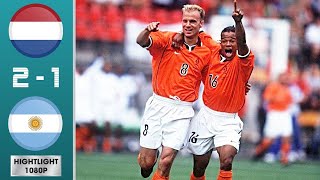 Netherlands 2-1 Argentina World Cup 1998 | Full highlight | 1080p HD | Gabriel Batistua | Bergkamp