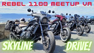 Rebel 1100 Meetup VA 10,000 mile milestone!