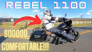 Rebel 1100 Rider Backrest: Ugly AF but Awesome!