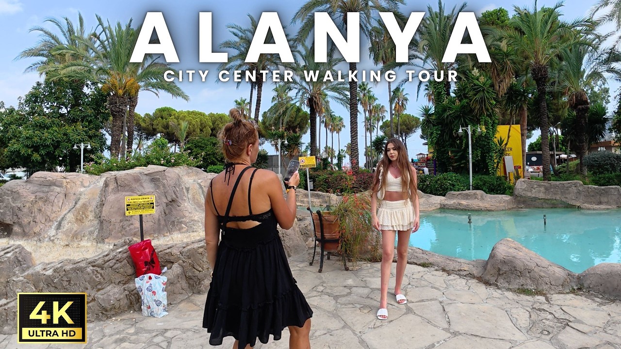 Alanya City Center Walking Tour | Antalya Turkiye | August 1, 2025 [4K HD/60 fps]