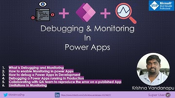 Debugging And Monitoring in Power Apps
