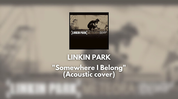 Somewhere I Belong Acoustic version - Acoustic performance video thumbnail