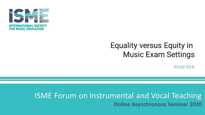 Equality versus Equity in Music Exam Settings: Do ...