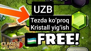 Tezda koʻproq kristall toʻplash || Clash top tv #clashofclans #games #gems