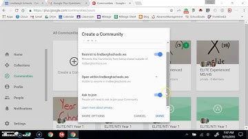 Create a Google Community and Invite Participants