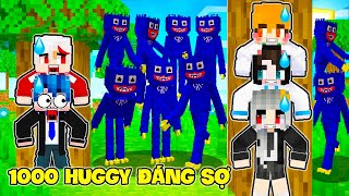 PHONG CẬN SAMMY THỬ THÁCH 24 GIỜ TIÊU DIỆT 1000 HUGGY XÂM CHIẾM LÀNG HERO TEAM TRONG MINECRAFT